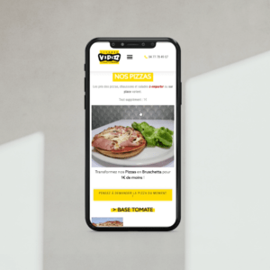 site internet restaurateur -carte